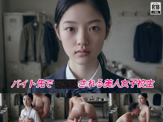 バイト先で××される真面目な女子校生 公式カバー画像